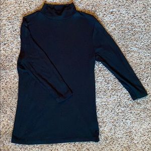 Black Ribbed Long Sleeve
